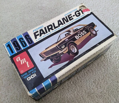 ORIGINAL ANNUAL VTG 1966 FORD FAIRLANE-GT HARDTOP 1/25 SCALE 5166-150 Model Kit - Image 1 of 4
