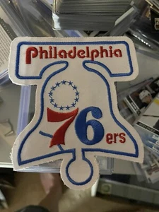 Vintage NBA Philadelphia 76ers Iron-On LIBERTY BELL Patch Beautiful - Picture 1 of 2