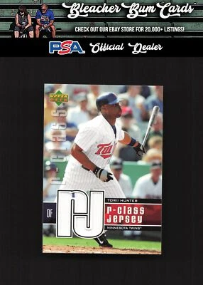 2004 Upper Deck r-class HU Torii Hunter Jersey - Image 1 of 2