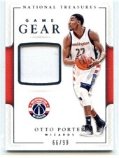 2016-17 PANINI NATIONAL TREASURES GAME GEAR JERSEY RELIC OTTO PORTER /99 WIZARDS