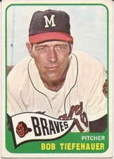 1965 Topps # 23 - BOBBY TIEFENAUER - MILWAUKEE BRAVES - SET BREAK