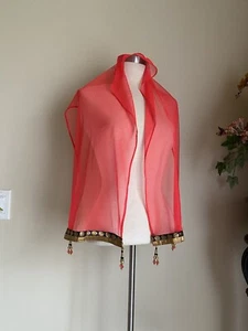 Girls Dupatta Scarf Shawl Net - Picture 1 of 5