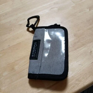 Genuine BURTON Grey Pass Case Coin Purse Mini Ski Snowboard Wallet Japan - Picture 1 of 3