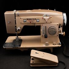 White 970 Selectronic Vintage Sewing Machine w Pedal -Made in Japan