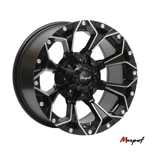 20X 9. 5 Inch Black Machine Face Wheels Rim 5x114.3/127 Wheel 5 Lug ET 10 mm - Picture 1 of 12