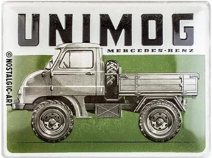 Letrero de metal en relieve Mercedes Benz Unimog (lscape) 400 mm x 300 mm - Imagen 1 de 2
