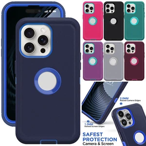 For iPhone 16 15 14 13 12 Pro Max XR 6 6s 7 8 Plus Case Hybrid Shockproof Cover - Zdjęcie 1 z 54