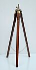 Antique wooden floor tripod stand for shade lamp telescope spot light home decor