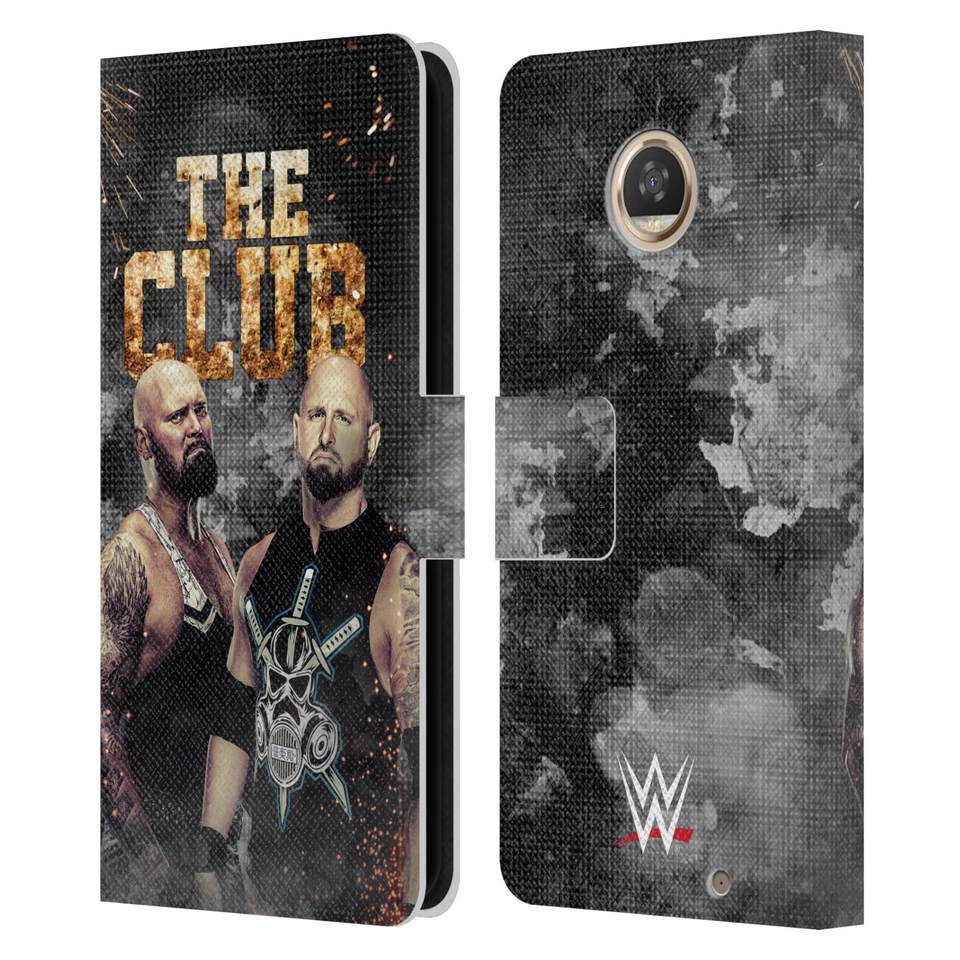 OFICIAL WWE THE O.C. CAPA CARTEIRA LIVRO COURO PARA TELEFONES MOTOROLA - Imagem 1 de 4