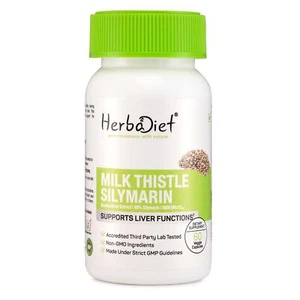 Milk Thistle Extract Silymarin 80% Veg Capsules 400mg Liver Health Detox Cleanse - Picture 1 of 4