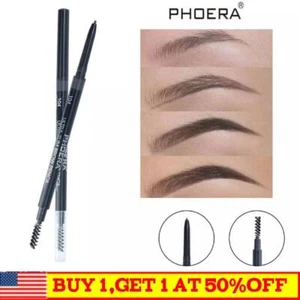 PHOERA ULTRA SLIM EYE BROW LINER MATITA-SPOLIE PENNELLO TRUCCO SOPRACCIGLIA RETRATTILE - Foto 1 di 14
