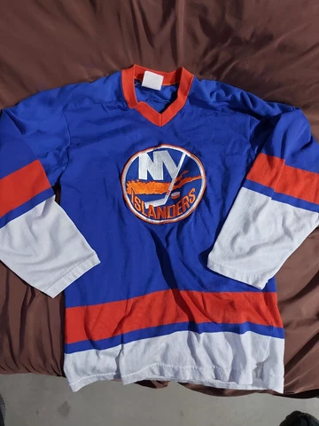 Vintage NHL New York Islanders Knit Jersey Sweater Used Mens Small Cover
