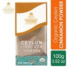 Ceylon Zimtpulver Bio 100g Grade C4 und C5 Mix 3,520z USDA zertifiziert