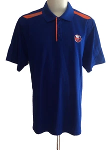 New York Islanders Polo Shirt Mens Size 2XL Blue Hockey NHL Reebok Center Ice - Picture 1 of 6