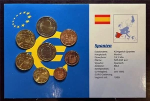 KMS - Spanien - EURO-Motivsatz - 0.01-2.00 € im Folder  - Picture 1 of 2
