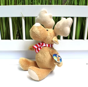 Neu FERRERO Kinder Schokolade ELCH RENTIER ELMO mit Schal 33 cm Plüschtier - Bild 1 von 4