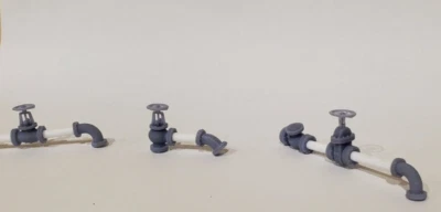 54 pieces (1/8")  O Scale Pipe and Valves for TRPG - Great for Warhammer - Image 1 of 4