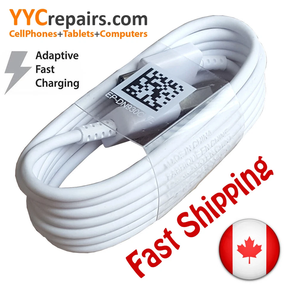 Samsung Premium USB-C Type-C Fast Charge Data Sync Cable S9 S9+ plus White - Image 1 of 1