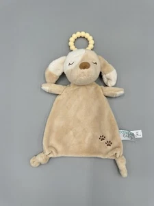 Douglas Baby Puppy Dog Lovey Plush Teether Security Blanket Knotted Corners - Picture 1 of 8