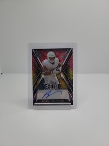 2024 Leaf Exotic BIJAN ROBINSON RC Auto Autograph 2/6 Falcons