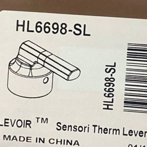 Brizo HL6698-SL Levoir Sensori Luxe Steel Thermostatic Valve Trim Single Lever H - Picture 1 of 1