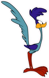 Road Runner Standing Beep Beep Vinyl Bumper Sticker Window Decal Multiple Sizes - Picture 1 of 1