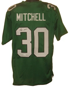 Camiseta deportiva de novato personalizada autografiada por Quinyon Mitchell certificada por la JSA Eagles XL - Imagen 1 de 5