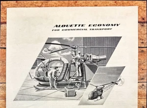 Alouette Helicopter Republic Aviation Long Island NY Vintage Print Ad 1958 - Bild 1 von 7