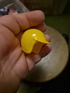 Vintage Big Jim Yellow Helmet Accessory 1970's Toy Figure Part - Picture 1 of 4