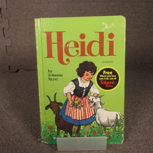 Heidi Hardcover by Johanna Spyri 1970 Whitman Folgers Coffee Giveaway - Imagen 1 de 11
