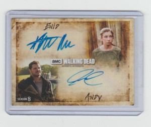 WALKING DEAD SEASON 8 ENID/ANDY DUAL AUTOGRAPHED CARD #/25!!
