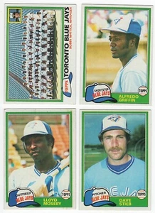 Juego de 24 tarjetas del equipo de béisbol Toronto Blue Jays 1981 Topps - Imagen 1 de 2