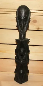 Statuetta uomo astratta in legno intagliato a mano vintage - Foto 1 di 9