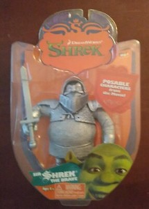 RARE 2006 Sir Shrek The Brave - Shrek Action Figure - Dreamworks Shrek - New