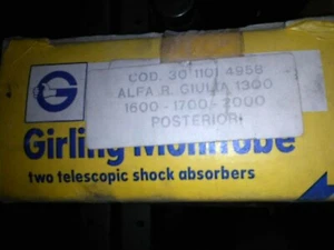 ALFA ROMEO GIULIA 1.3 1.6 1.7 2.0 AMMORTIZZATORI POST. GIRLING TELESCOPIC NUOVO - Foto 1 di 1