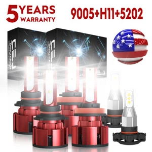 For Jeep Compass 2011-2013 Combo Bright LED Headlight High/Low +Fog light Bulbs - Imagen 1 de 14