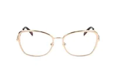 Marco óptico ojo de gato de metal dorado Emilio Pucci EP5186 028 56-18-140 Foto 1 de 3
