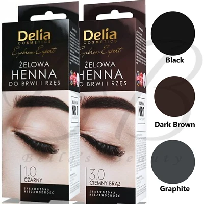 DELIA COSMETICS Long Lasting Eyebrow & Eyelash Gel Tint 15ml *CHOOSE SHADE* - Image 1 of 2