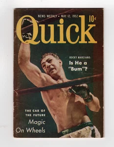 QUICK News Weekly May 12, 1952  ROCKY MARCIANO cover/article - Car of the Future - Bild 1 von 2