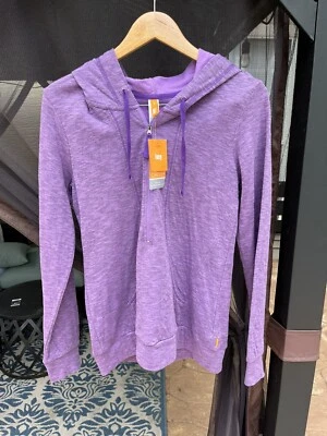 Lucy Sexy Sudadera 1/2 Cremallera Púrpura Vino Pullover Sudadera con Capucha Talla SP NUEVO CON ETIQUETAS Foto 1 de 4