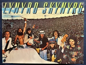 Mega Raro LYNYRD SKYNYRD MCA PÓSTER PROMOCIONAL 35" X 26" Exhibición Tienda de Discos EX++ - Imagen 1 de 8
