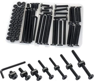 Crib Screws Hardware Replacement Kit 32set Baby Bed Frame Bolts &barrel Nuts Set - Picture 1 of 3