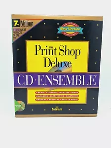 NUEVO Juego de caja grande sellada The Print Shop Deluxe CONJUNTO Windows CD-ROM - Imagen 1 de 11