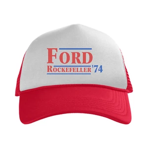 Gerald R. Ford & Nelson Rockefeller 1974-1977 Trucker Hat, Political - Picture 1 of 4