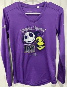 Run Disney Wine And Dine Half Marathon Long Sleeve Athletic Shirt Purple X-Small - Picture 1 of 6