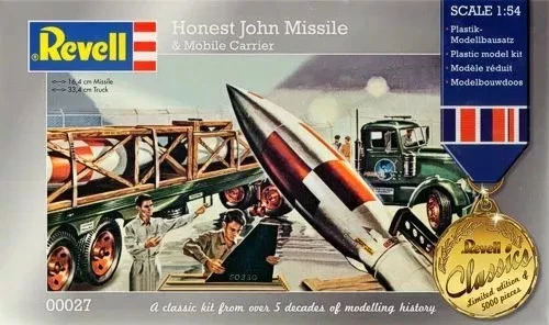 REVELL 1:54 KIT  HONEST JOHN MISSILE & MOBILE CARRIER   PEZZI 110     ART  00027 - Immagine 1 di 1