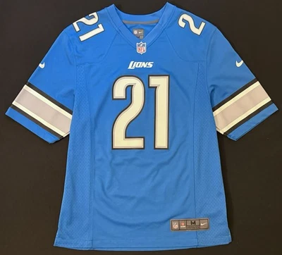 Nike Reggie Bush Detroit Lions #21 Home Blue Game Jersey Men’s Medium - Image 1 of 4