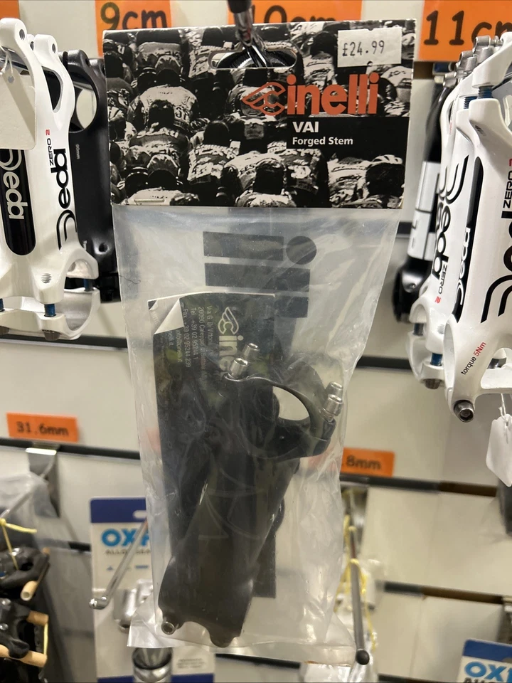 Cinelli Vai Road Bike Stem Black Alloy 31.7mm 100mm - Image 1 of 1