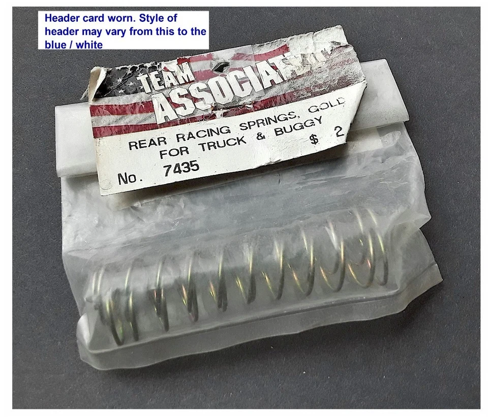 Team Associated 7435 RC10/RC10T Rear Shock Springs (2.75lb/Gold) (2) [ASC7435] - Image 1 of 1