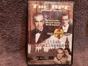 (3FREE) USED DVD Horror Classics - The Ape (1940)/ British Intelligence (1939) - Picture 1 of 3